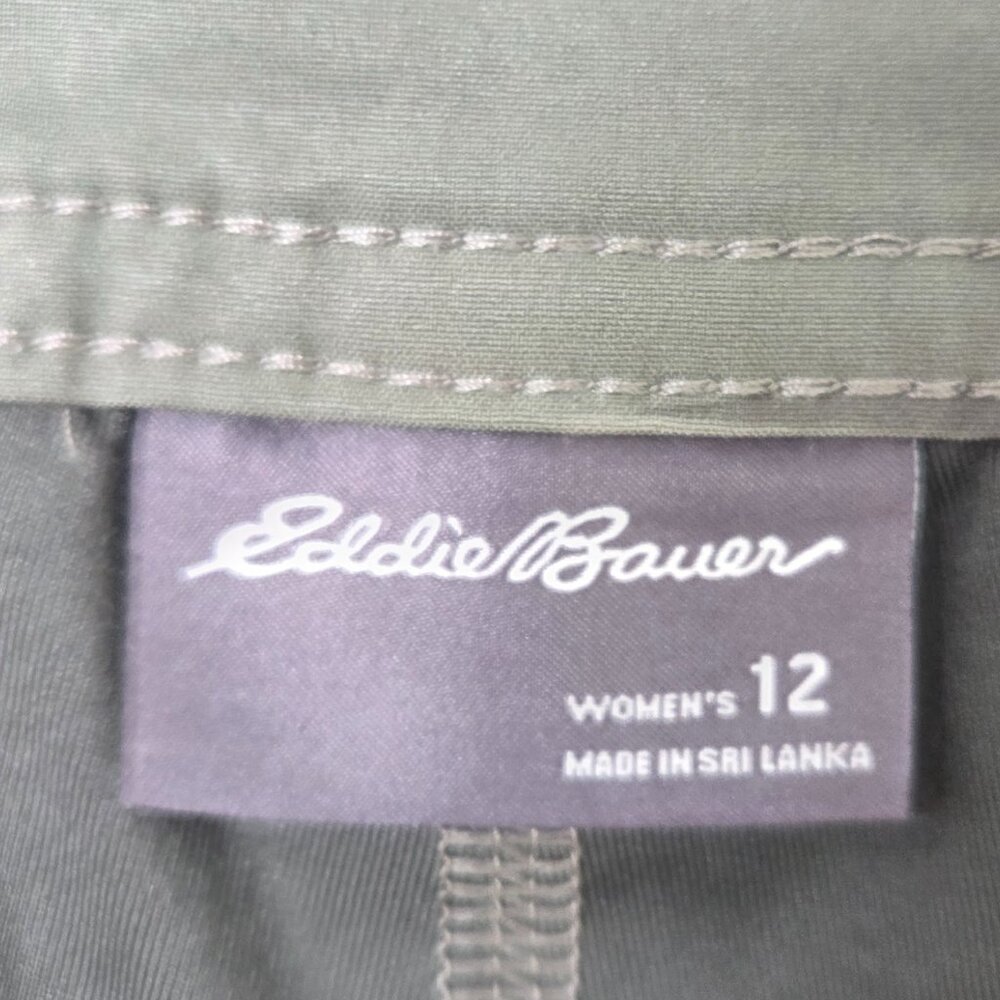 Eddie Bauer Adventurer Camo Skort Skirt Stretch Women 12-pull left rear pocket - Picture 2 of 7
